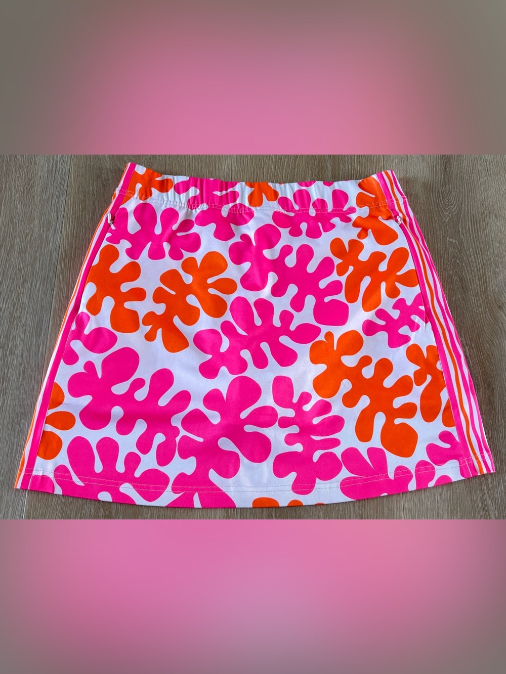 GRETCHEN SCOTT SMALL PINK - ORANGE - WHITE COLORFUL SKORT / SKIRT EXCELLENT!